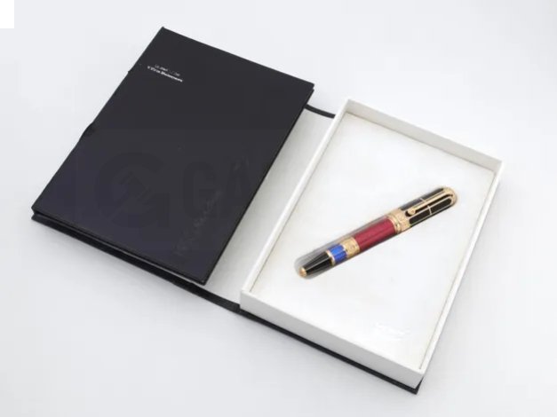 MONTBLANC WILLIAN SHAKESPEARE 1597 - SÉRIE LIMITADA Nº0452/1597. CANETA TINTEIRO (PISTÃO). CORPO DE METAL 